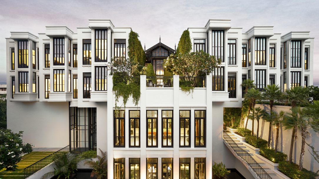 External view of the Siam Hotel Bangkok.