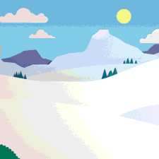 An animated gif of a woman skiing.