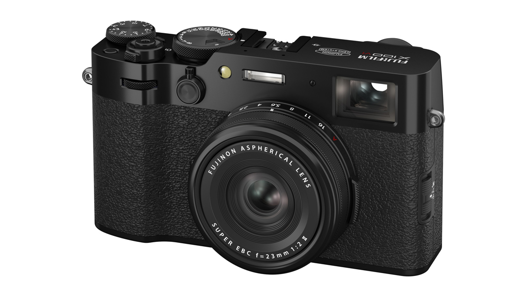 The Fuji X100VI on a white background.