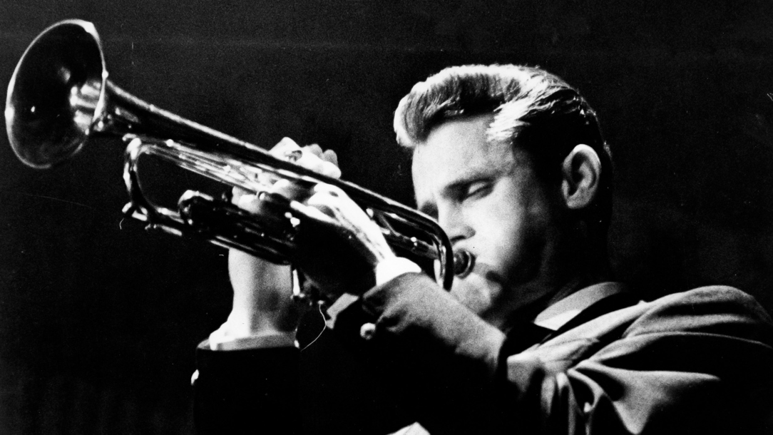 Musician Chet Baker performing.