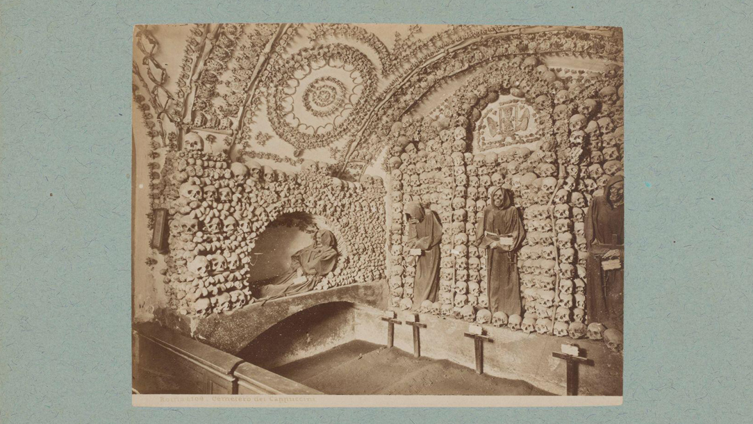 An archive image of a Capucin Crypt.