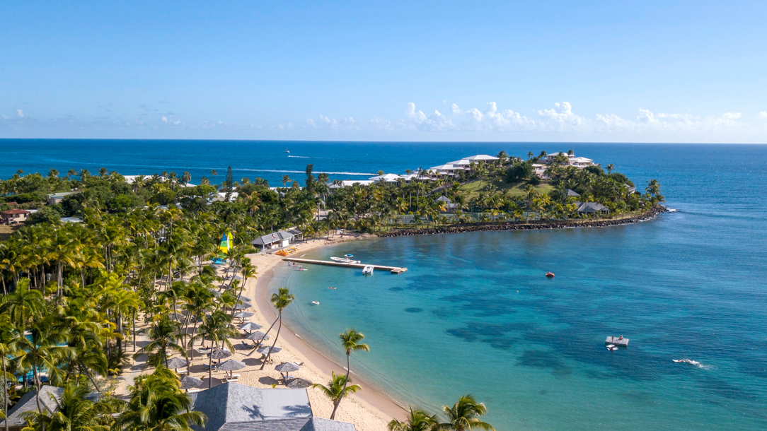 A tennis player at Curtain Bluff in Antigua.
