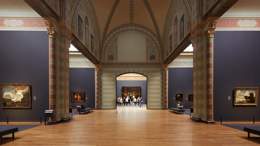 Inside the Rijksmuseum.