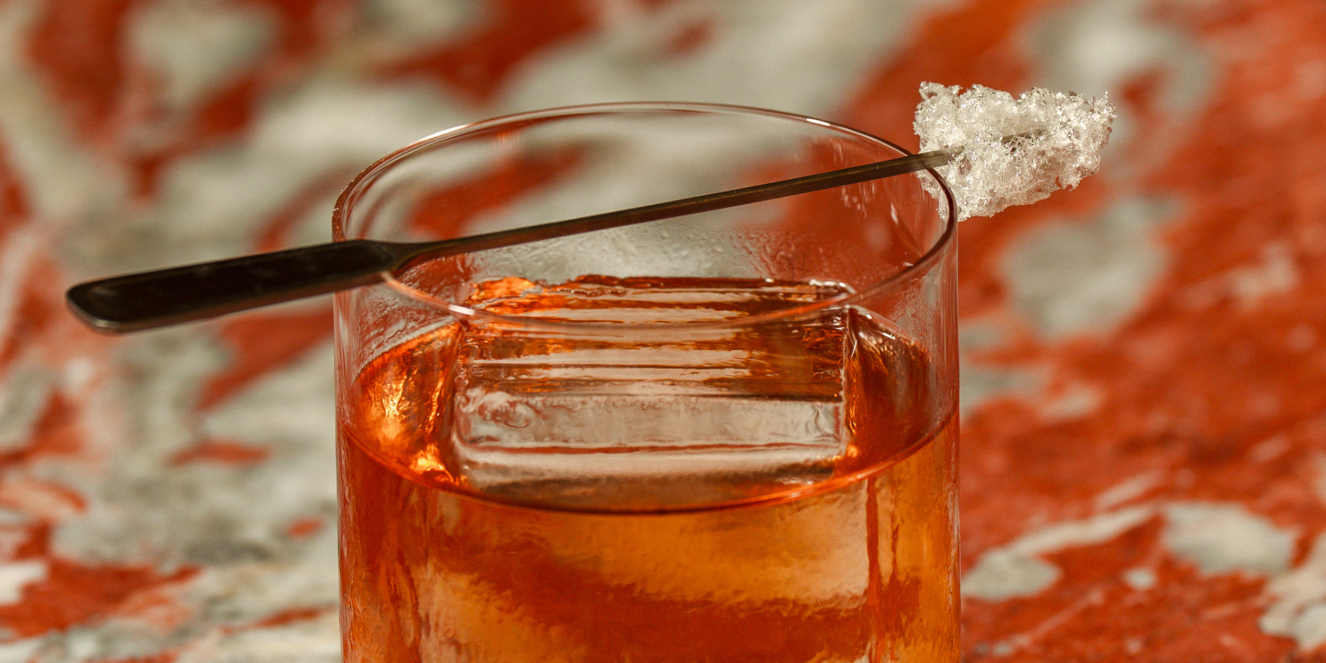 A Beeswax Old Fashioned cocktail at Silver Lyan.