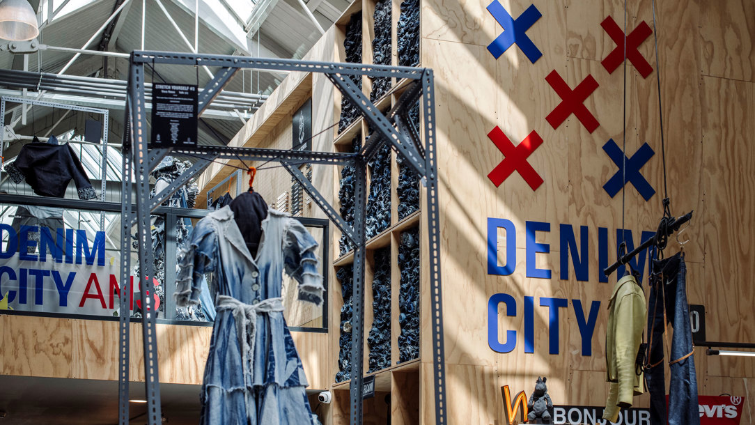 Inside the House of Denim in Amsterdam.