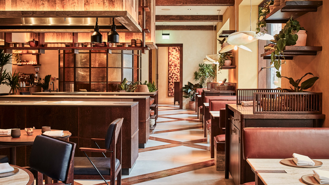 Inside Kol restaurant.