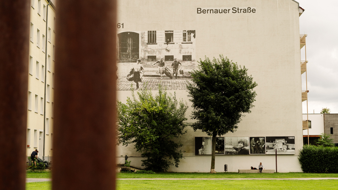 A view of the Memorial Wall in Berlin.