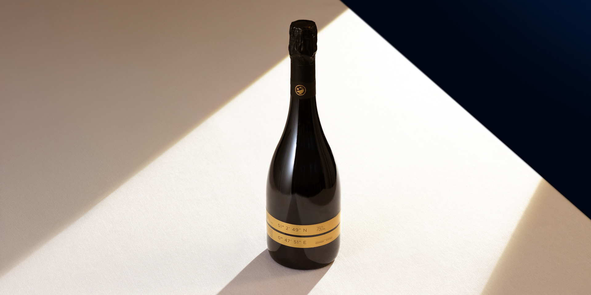 A bottle of Gusbourne British sparkling wine.