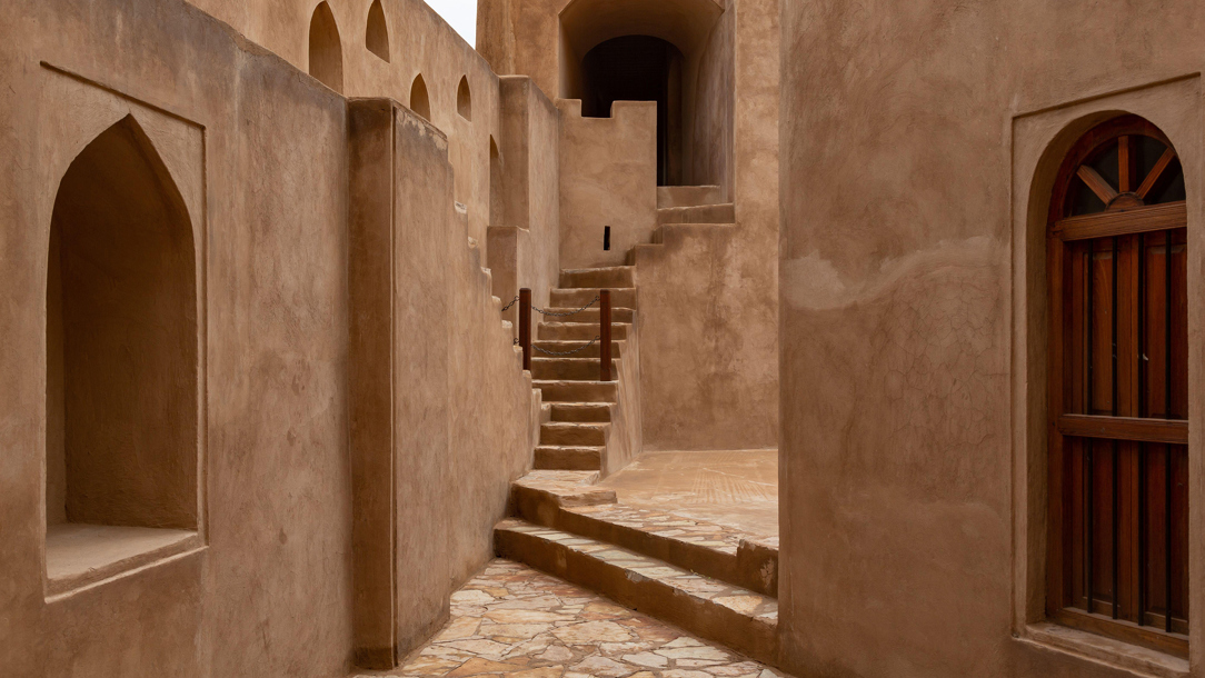 Old fortifications at dusk.